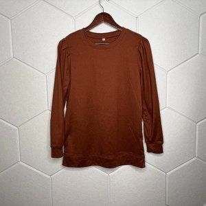 Women’s Long Brown Shirt — Size Small